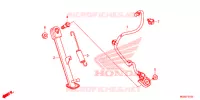 HOOFD STANDAARD/REMPEDAAL voor Honda CB 500 F 2015