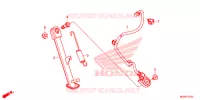 HOOFD STANDAARD/REMPEDAAL voor Honda CB 500 F 2015