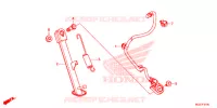 HOOFD STANDAARD/REMPEDAAL voor Honda CB 500 X 2015