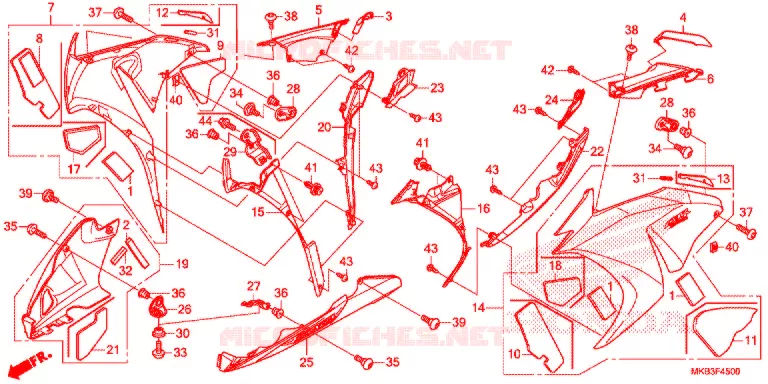 MIDDENKAP Honda MOTO 1000 CBR 2015  CBR1000SAF