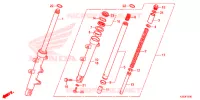 VOOR VORK voor Honda CBR 250 R 2015