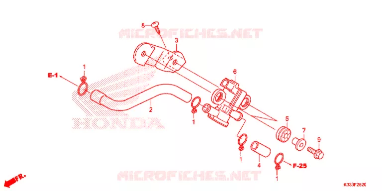 LUCHTINJECTIE SOLENOIDEKLEP Honda MOTO 250 CBR 2015  CBR250RF
