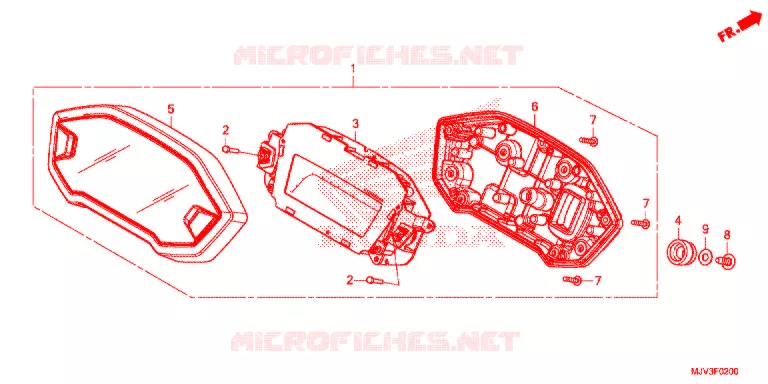 COMBINATIEMETER Honda MOTO 500 CBR 2015  CBR500RF