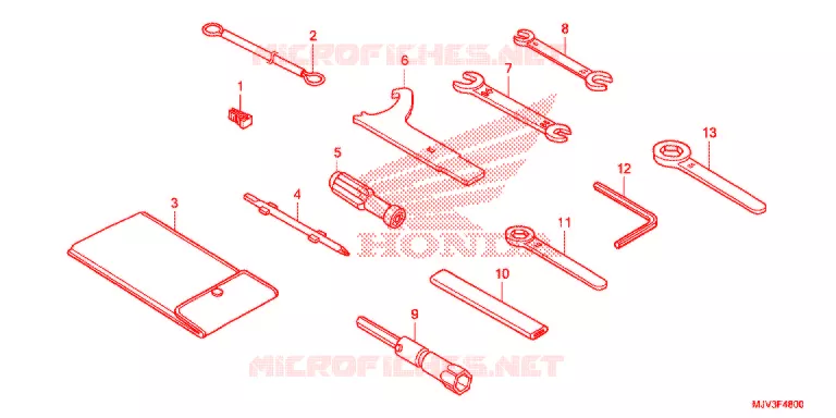 GEREEDSCHAP/ACCUVAK Honda MOTO 500 CBR 2015  CBR500RF