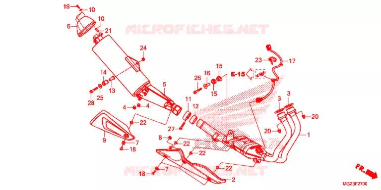 UITLAATDEMPER(2) Honda MOTO 500 CBR 2015  CBR500RF