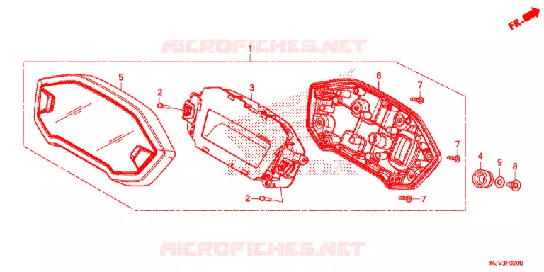 COMBINATIEMETER Honda MOTO 500 CBR 2015  CBR500RF