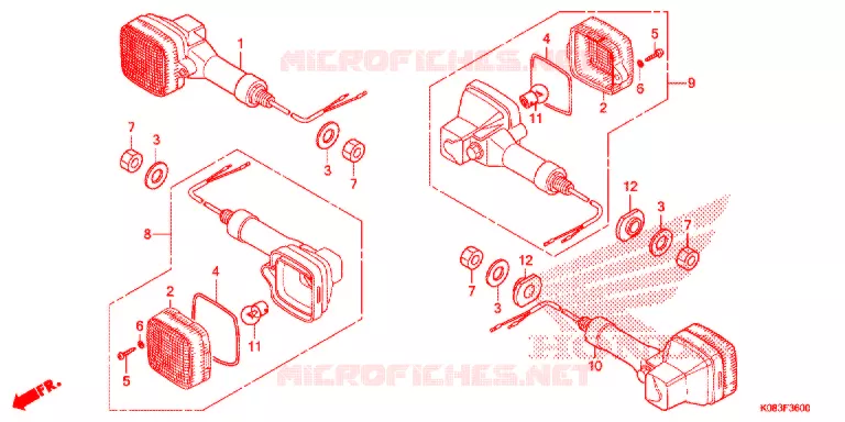 KNIPPERLICHT(2) Honda MOTO 110 ACE 2015  CG110SHE