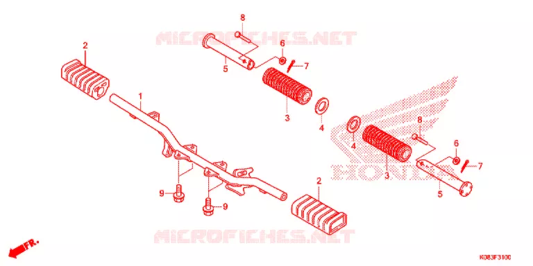 OPSTAP/KICKARM/ WISSEL PEDAAL Honda MOTO 110 ACE 2014  CG110SHE