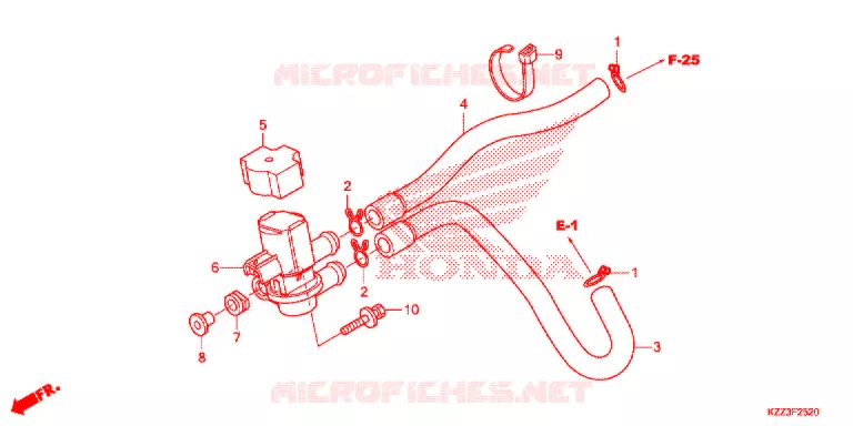 LUCHTINJECTIE SOLENOIDEKLEP Honda MOTO 250 CRF 2015  CRF250LF