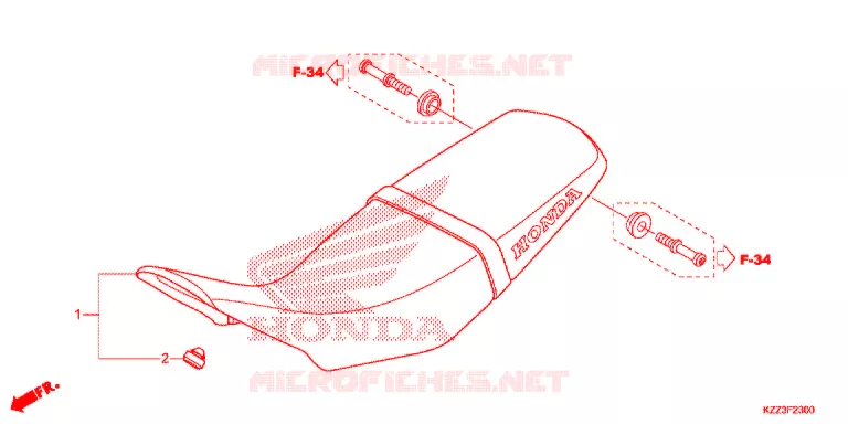 ENKELE ZITTING(2) Honda MOTO 250 CRF 2015  CRF250LF
