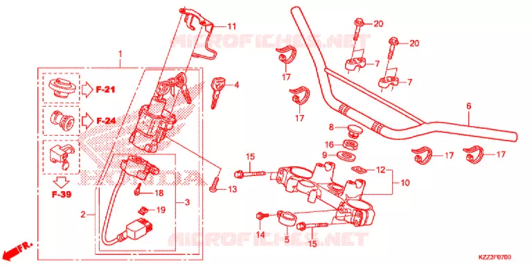 HENDEL PIJP/BOVENSTE BRUG (2) Honda MOTO 250 CRF 2015  CRF250LF