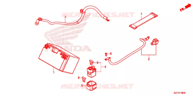 BEDRADINGSBUNDEL/ACCU Honda MOTO 700 CTX 2015  CTX700AF