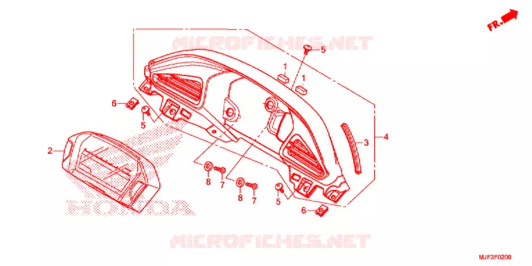 COMBINATIEMETER Honda MOTO 700 CTX 2015  CTX700AF