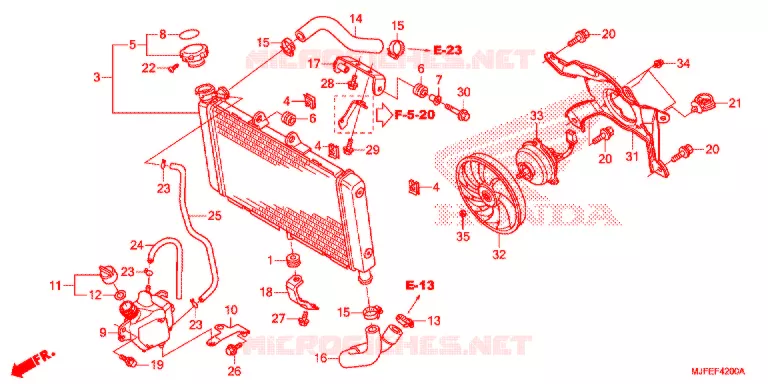 RADIATOR Honda MOTO 700 CTX 2015  CTX700NDF