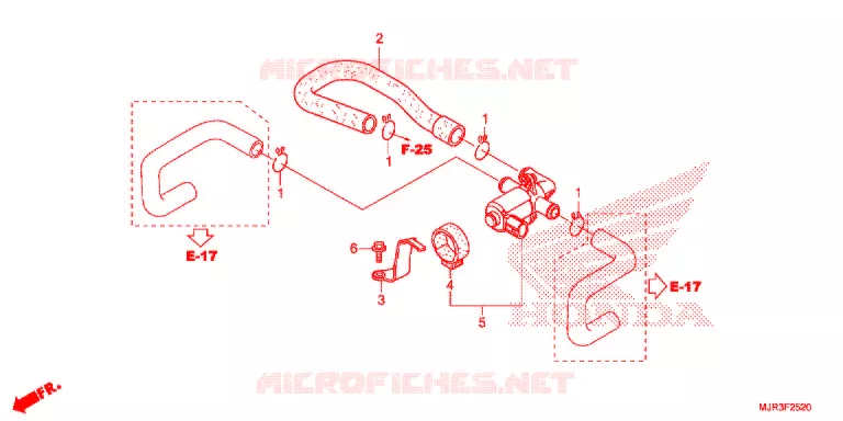 LUCHT INJECTIE KLEP Honda MOTO 1800 GOLD-WING 2015  GL1800CF