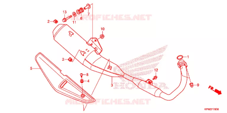 UITLAATDEMPER(2) Honda MOTO 125 CB 2015  GLR1251WHF