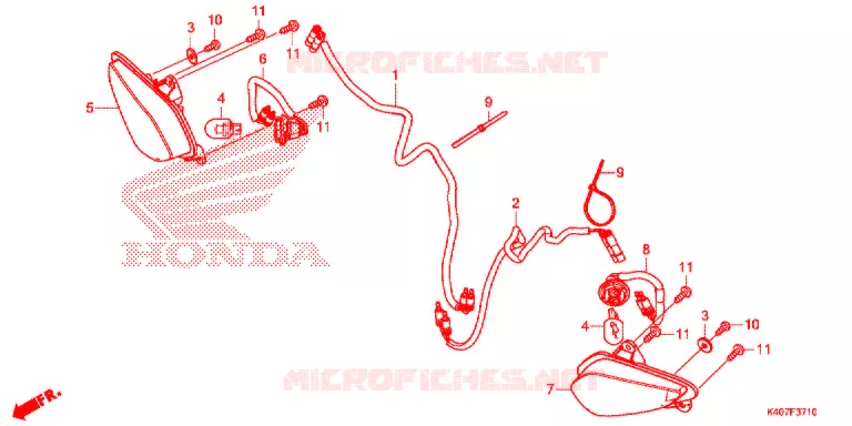 VOOR KNIPPERLICHT Honda SCOOTER 125 FORZA 2015  NSS125ADF