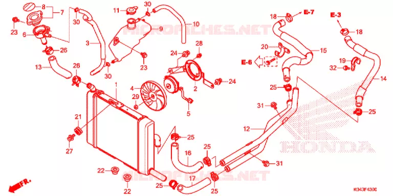 RADIATOR Honda SCOOTER 300 FORZA 2014  NSS300AE