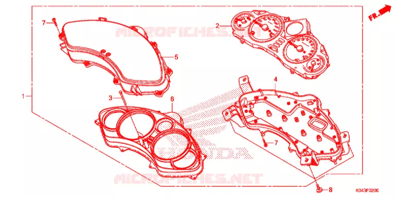 COMBINATIEMETER Honda SCOOTER 300 FORZA 2015  NSS300AF