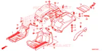 ACHTER STROOMLIJNKAP voor Honda TRX 250 FOURTRAX RECON Standard 2014