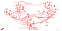 BRANDSTOF TANK voor Honda TRX 250 FOURTRAX RECON Standard 2014