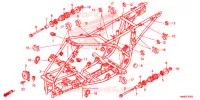 FRAME CHASSIS voor Honda TRX 250 FOURTRAX RECON Standard 2014