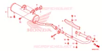 UITLAATDEMPER(2) voor Honda TRX 250 FOURTRAX RECON Standard 2014