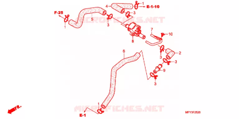 LUCHT INJECTIE BEDIENING KLEP Honda MOTO 1300 VT 2012  VT1300CRAC