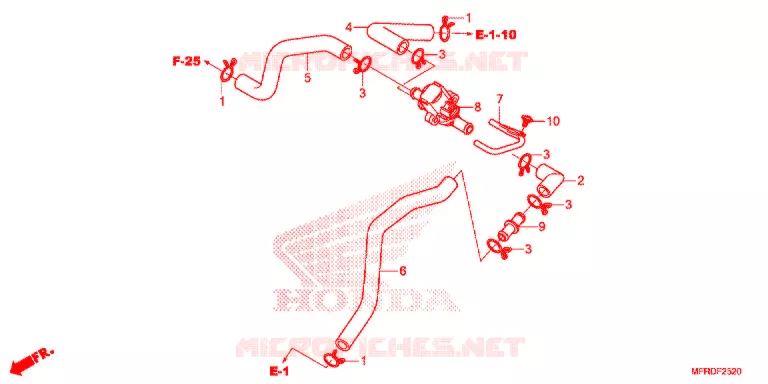 LUCHTINJECTIE SOLENOIDEKLEP Honda MOTO 1300 VT 2016  VT1300CXAF