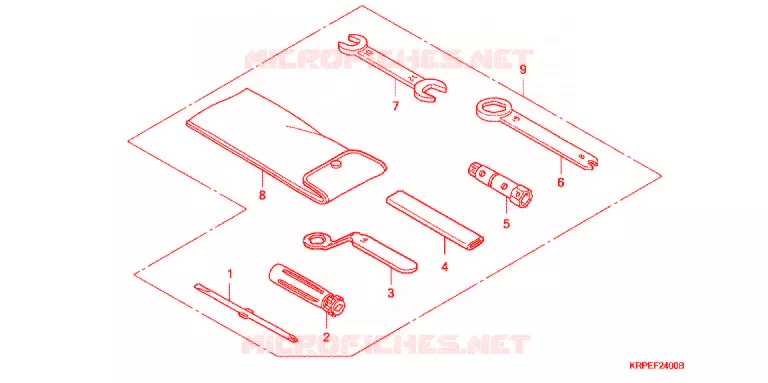 GEREEDSCHAP/ACCUVAK Honda SCOOTER 100 LEAD 2004  SCV1003