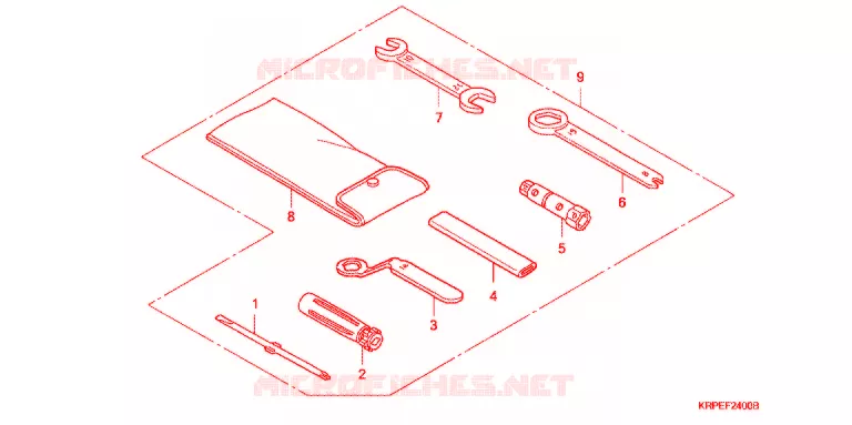 GEREEDSCHAP/ACCUVAK Honda SCOOTER 100 LEAD 2004  SCV1003