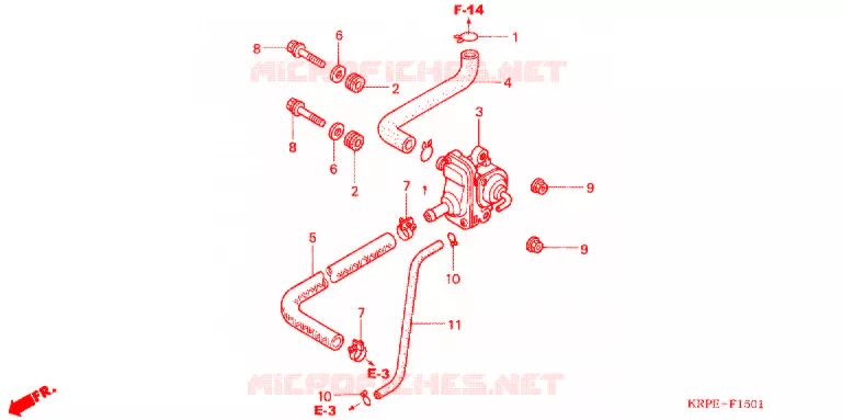 LUCHTZUIGKLEP Honda SCOOTER 100 LEAD 2004  SCV1003