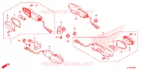 KNIPPERLICHT(2) voor Honda CBR 125 WHITE 2014
