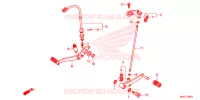 HOOFD STANDAARD/REMPEDAAL voor Honda CB 650 F ABS TRICOLOR 2014