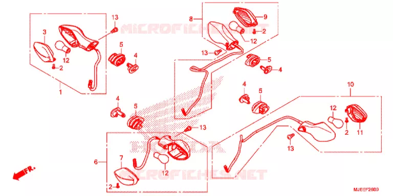KNIPPERLICHT(2) Honda MOTO 650 CB 2014  CB650FAE