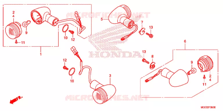 KNIPPERLICHT(2) Honda MOTO 1100 CB 2015  CB1100SAF