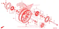 ACHTER WIEL voor Honda CBR 500 R 2014