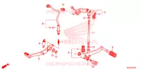 HOOFD STANDAARD/REMPEDAAL voor Honda CBR 500 R 2014