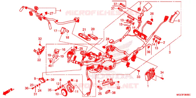 BEDRADINGSBUNDEL/ACCU Honda MOTO 500 CBR 2014  CBR500RE