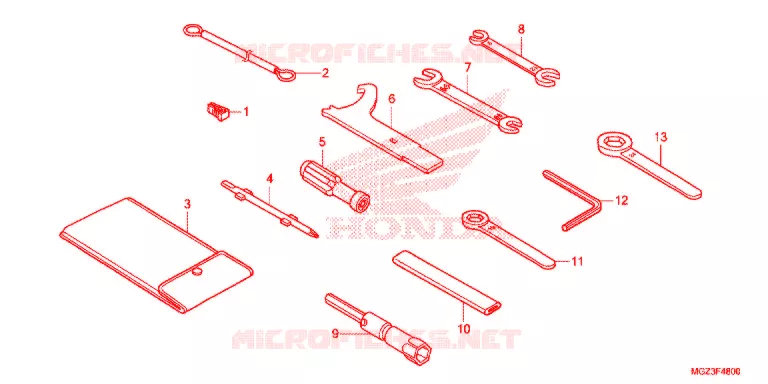 GEREEDSCHAP/ACCUVAK Honda MOTO 500 CBR 2014  CBR500RE