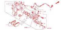ACHTER REMKLAUW voor Honda CB 1300 ABS, TETE DE FOURCHE 2011