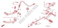 HOOFD STANDAARD/REMPEDAAL voor Honda CB 1300 ABS, TETE DE FOURCHE 2012