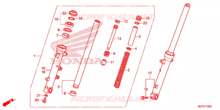 VOOR VORK Honda MOTO 700 CTX 2015  CTX700DF