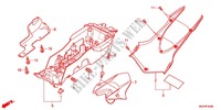 ACHTERSPATBORD  voor Honda CBR 1000 RR FIREBLADE TRICOLORE 2014