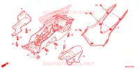 ACHTERSPATBORD  voor Honda CBR 1000 RR TRICOLOR 2015