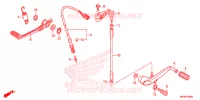HOOFD STANDAARD/REMPEDAAL voor Honda CBR 1000 RR TRICOLOR 2015