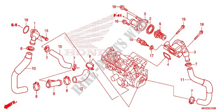 THERMOSTAAT voor Honda CBR 1000 SP REPSOL 2015