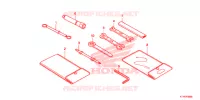 GEREEDSCHAP/ACCUVAK voor Honda CBR 125 REPSOL 2015