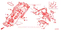 ACHTER STROOMLIJNKAP voor Honda CBR 500 R ABS TRICOLOR 2015