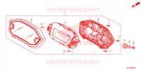 COMBINATIEMETER voor Honda CBR 500 R ABS TRICOLOR 2015